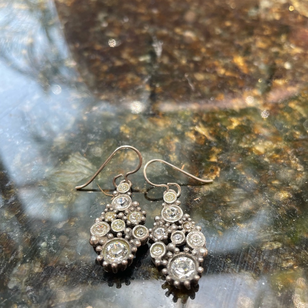 Patricia Locke Vintage-Inspired Silver Earrings - Picture 2 of 3